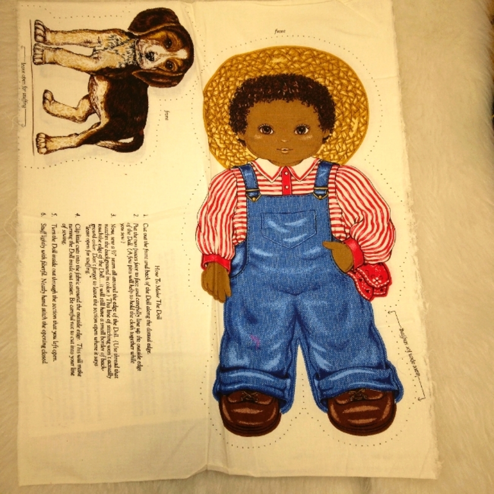 FABRIC Vintage "Oh, You Beautiful Doll" - Amos and Spot cut and sew fabric panel
